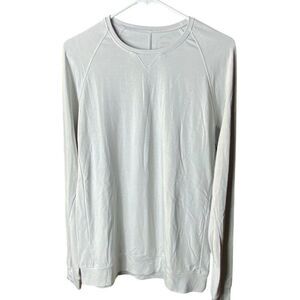 Cozy Earth Luxury Bamboo Grey Soft Cozy Long Sleeve Crewneck Men’s Med
